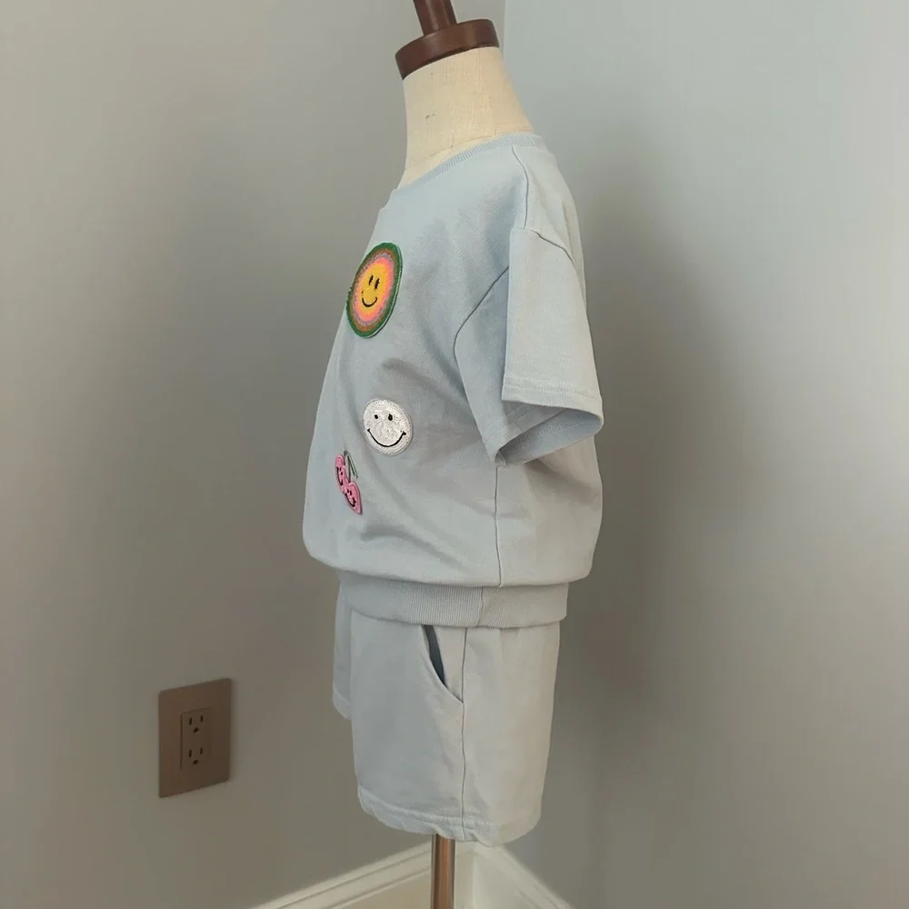 PETITE HAILEY GIRLS MULTI PATCHED SET